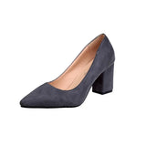 Heels Women's 2023 New Women's Shoes Pointed Toe Shallow Mouth Shoes Women's Thick Heel Fashion Shoes Women's Large Size