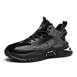 Men Sneakers Running Boots Fashion Outdoor Jogging Sports Shoes Mesh Breathable Cushioning Black Basket Footwear Male Big
