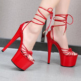 Shoes Women Stilettos Ladies Shoes Platform Sandals New Arrival 2023 Summer High Heels 17cm Sexy High Stiletto