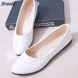 Women Candy Color Ballet Flats White Wedding Shoes Woman Flats Patent Leather Slip on Shoes Zapatos Mujer Ladies Boat