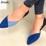 Women's Shoes 2023 Trend Elegant Colorblock Point-Toe Pumps Comfortable Slip on Shoes Outdoor Sports Designer
