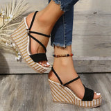 New Fashion Wedge Sandals Women Summer Platform Super High Heels Female Sandals Open Toe Thick Bottom Beach Shoes