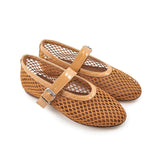 Breakj New Catwalk Shoes High Fixed Mesh Ins Niche Design Round Head Ballet Single Shoe