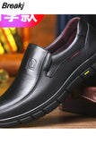 Shoes Genuine Leather Casual Shoes For Men Flat Platform Walking Shoes Outdoor Footwear Loafers Breathable