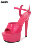 Shoes Ladies Sexy Pumps Pole Dance Shoes Women Plus Size 43 Women Classic 15cm Super High Heels Sandals Female