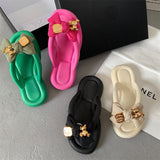 Women Slippers Cute Clip Toe Flip Flops Shoes Female Platform Outdoor Fashion Beach Sandals Ladiew Casual Flat