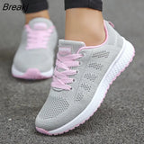 Women Casual Shoes Fashion Breathable Walking Mesh Flat Shoes Woman White Sneakers Women 2023 Tenis Feminino Female