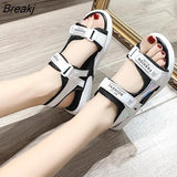 Outdoor Sports Sandals Summer New Open Toe Heightened Platform Sandals Women's Beach Shoes Athleisure Sandals Plus