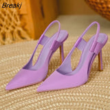 Women Sandals Sexy Transparent Heel Slippers Sandal Shoes Woman Thin High Heels Square Toe Sandal Lady Pump Shoes