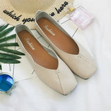 Soft Leather Small Leather Shoes Spring Classic Lightweight Flat Shoes Female Harajuku Students All-match Beanie