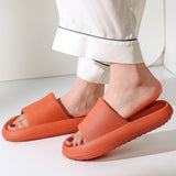 Thick Platform Bathroom Home Slippers 2023 Summer EVA Soft Thick Bottom Beach Sandals Woman Non Slip Flip Flops