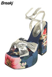 Summer Platform Woman Sandals Good Quality Mixed Colors High Heeled Sexy Party Women's Sandals Shoes Big Size