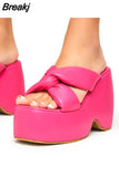 Women Slippers Platform Wedges Flip Flops Summer Casual Cozy Slides Designer Beach Dress Sandals 2023 Fashion Sport Women