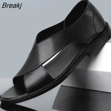 Summer Men's Sandals 2023 Casual Beach Men's Casual Shoes High-quality Leather Men's Sandals