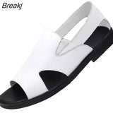 Summer Men's Sandals 2023 Casual Beach Men's Casual Shoes High-quality Leather Men's Sandals