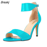 Sandal Women Pumps High Heels Shoes Multi Colour Patent Hot Summer Party