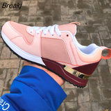 Fashion Women's Sneakers Leopard Print Leather Thick Bottom Increased Sneakers Casual Comfortable Sports Shoes For