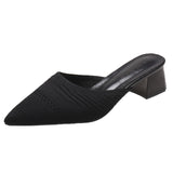 Summer New Baotou Half Slippers Female Fairy Style Outer Wear High Heel