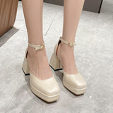 Women Mary Janes Lolita Shoes Thick Platform Shoes Sandals 2023 New High Heels Pumps Summer Party Ladies Shoes Mujer