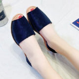 Women's Sandals Fashion Open Toe Summer New Flat Shoes Casual Banquet Women's Slip-ons Casual Shoes Plus Size 43 Zapatos