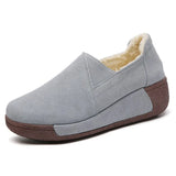 Sneakers for Women Fashion Platform Korean Version Rocking Shoes Female Slip on Casual Flat Warm Loafers Retro Mon