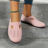 Women Shoes Fashion Breathable Hollow Slip on Casual Shoes Lightweight Anti-Slip Flat Shoes Zapatos Mujer Women