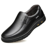 Winter Leather Casual Shoes for Men Loafers Luxury Brand Comfortable Warm Plush Moccasins Men's Dress Shoes Plus Size