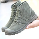 Early Winter Boots Men Canvas Shoes High top Casual Shoes Fashion Men's Boots Male Brand Ankle Botas