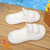 New Cartoon Platform Slippers Woman Eva Thick Bottom Home Slides for Women Soft Sole Anti-Slip Beach Flip Flop Couple