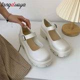 Lolita Shoes Women Japanese Mary Jane Shoes Women Vintage Girls Students JK Uniform High Heel Platform Shoes Cosplay