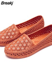 Shoes Women Hollow Out Slip on Casual Nurse Shoes Summer Loafers Female Sandals Shallow Beach Breathable Zapatos