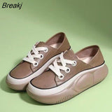 New Ladies Sneakers Fashion Design Flat Shoes Lace Up Sneakers Economy Casual Shoes Trend Lightweight Sneakers Womens