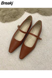 Woman Shoe Autumn Round Toe Female Footwear Modis Moccasin Fall Boat Summer Pointed Toe Dress New 2023 Flat Basic