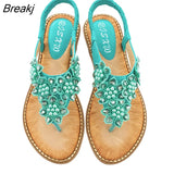 New Summer Women Round Toe Flat Sandals Comfortable Outdoor Sports Beach Soft Bottom Opened Toe Fashion Casual