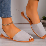 Women's Sandals Fashion Open Toe Summer New Flat Shoes Casual Banquet Women's Slip-ons Casual Shoes Plus Size 43 Zapatos