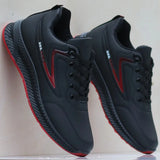 Men's Autumn Leather Waterproof Sneakers Man Sports Casual Shoes Black Fashion Work Shoes Man Fashion Sneakers Male