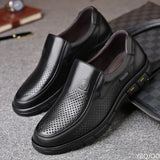 Shoes Genuine Leather Casual Shoes For Men Flat Platform Walking Shoes Outdoor Footwear Loafers Breathable