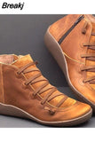 2023 Autumn Winter Retro Women Shoes Fashion Leather Ankle Boots Zapatos De Mujer Wram Botas Booties Chaussures