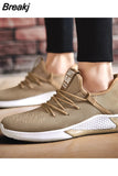 And Summer Fashion Mens Casual Shoes Lace-Up Breathable Sneakers Mens Vintage Shoes Brown Trainers Zapatillas