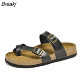 Sandals Women's Outer Wear Fashion Beach Shoes Lazy Slippers Men Flat Platform Couples Slippers Ladies