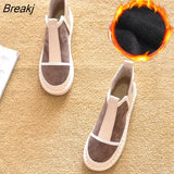 Autumn Winter Shoes Women Chelsea Boots Warm Plush Thick Sole Cold Winter Ladies Ankle Boots Female Footwear Botas