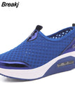 Women Casual Shoes 2023 Soft Bottom Walking Shoes Woman Air Mesh Vulcanize Shoes Summer Chunky Sneakers For Basket Femme