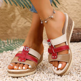 Breakj Cool Drag Women Wearing Flat Bottom Middle-Aged Women Comfortable Anti-Slip Slippers In The
