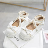 Kawaii lolita Shoes JK Uniform Shoes Mary Janes Shoes Woman lolita dress cosplay Shoes low heel women pink white