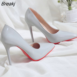 New High Heels Women's Shallow Mouth Pointed Toe Shoes Stiletto Professional Shoes Women's Wedding Shoes Chaussures