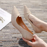 women fashion sweet yellow pu leather stiletto heels for party & night club lady black summer office heel