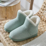 Women Winter Slippers New Winter Warm Plush Slip-on Couples Home Floor Shoes Non-slip Flats Female Soft Faux Fur Snow Boots