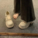 Toe Kawaii Lolita Shoes Woman Casual Elegant Pure Color Bow Pumps Non-slip Korean Style Medium Heel Shoes Chic Summer