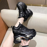 Wedge Heel Sneakers for Women 2023 New Breathable Chunky Platform Sports Shoes Woman Fashion Non Slip Thick Sole
