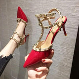 Women Fashion Slip on Office Red High Heel Shoes Lady Classic Black High Quality Office Pumps Zapatos Dama Cool Heels